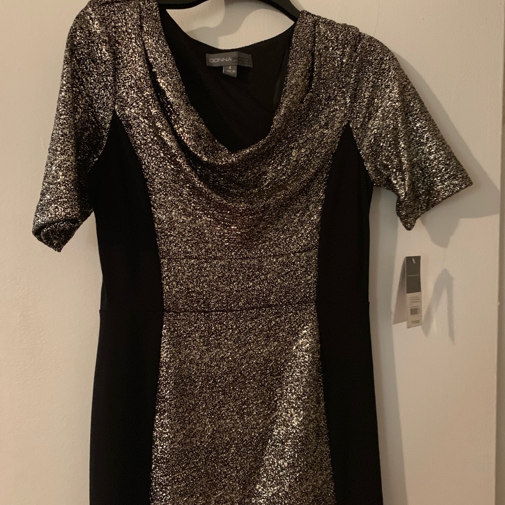 black and gold dress